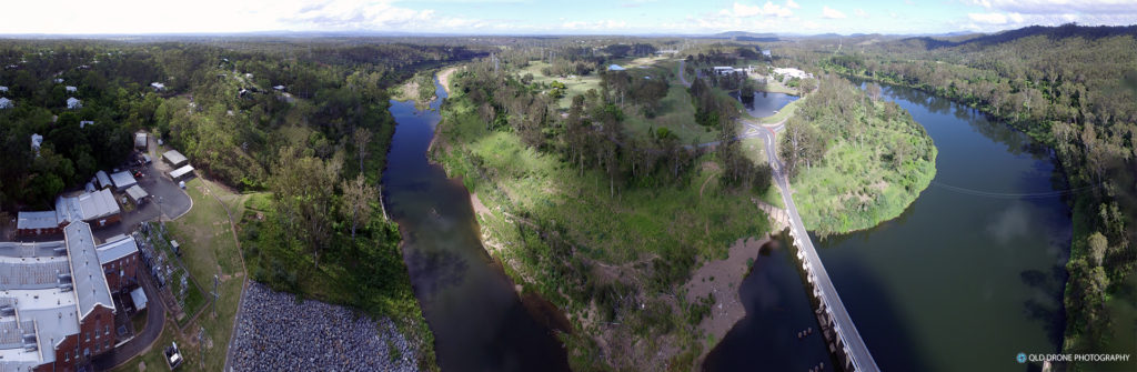 Mount Crosby Weir on the Brisbane River near Ipswich