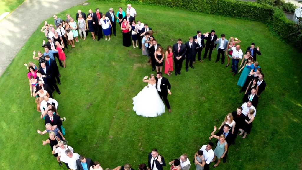 drone wedding photography