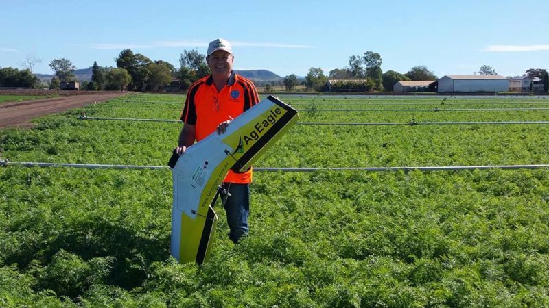 Tony Gilbert with AgEagle UAV