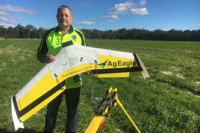 Tony Gilbert with AgEagle UAV
