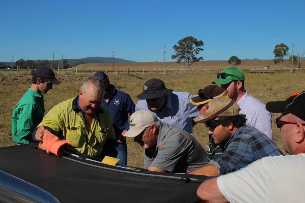 Farmers at UAV demo day in Laidley